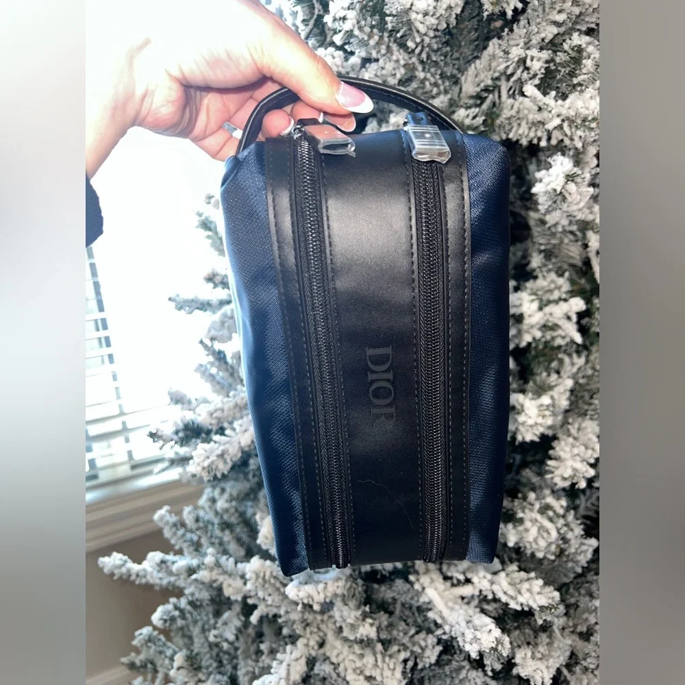 Christian Dior Beauty Cosmetic Pouch GWP Navy/Black NEW in Box - Picture 6 of 8